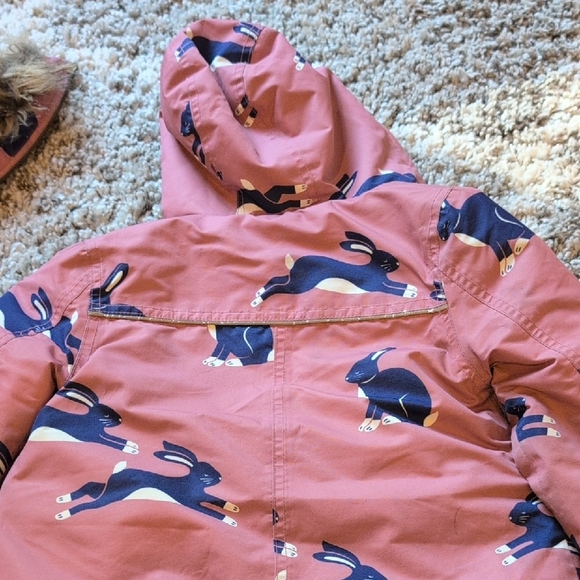 Boden Pink Coat with Rabbit Design - Picture 6 of 8
